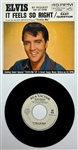 1965 Elvis Presley RCA Victor White Label “Not For Sale” 45 RPM Single “(Such an) Easy Question” / “It Feels So Right” with Picture Sleeve - <em>Tickle Me</em>