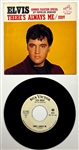 1967 Elvis Presley RCA Victor White Label “NOT FOR SALE” 45 RPM Single “Judy” / “Theres Always Me” - Picture Sleeve (47-9287)