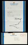 1972 Colonel Tom Parker Signed Letter on Las Vegas Hilton Stationary (Beckett Authentic)