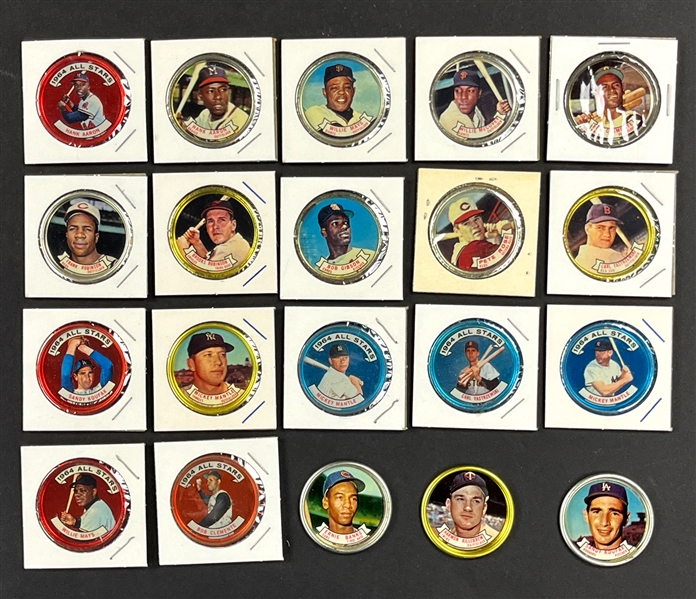 1964 Topps Coins Complete Master Set (164) Incl. Mantle, Hinton and Causey Variations