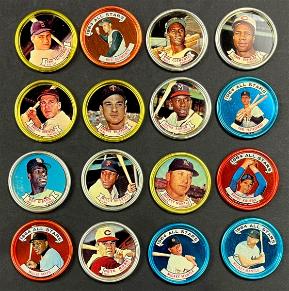 1964 Topps Coins Complete Master Set (164) Incl. Mantle  and Hinton Variations