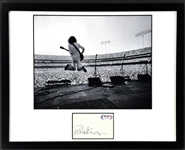 Peter Frampton Signed Index Card in Photo Display (PSA/DNA)