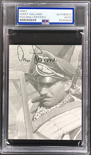 Adolf Galland (WWII German Flying Ace) Signed Photo (Encapsulated by PSA/DNA)