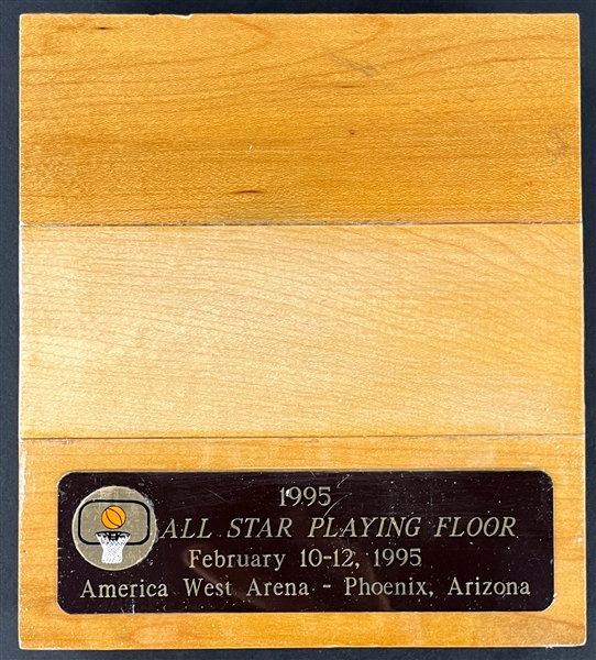 1995 NBA All Star Game Used Floor Section from America West Arena