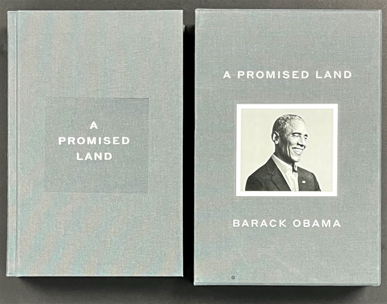 President Barack Obama Signed Deluxe Slip Cover Hard Bound Edition of 2020 Memoir <em>A Promised Land</em> (PSA/DNA) 