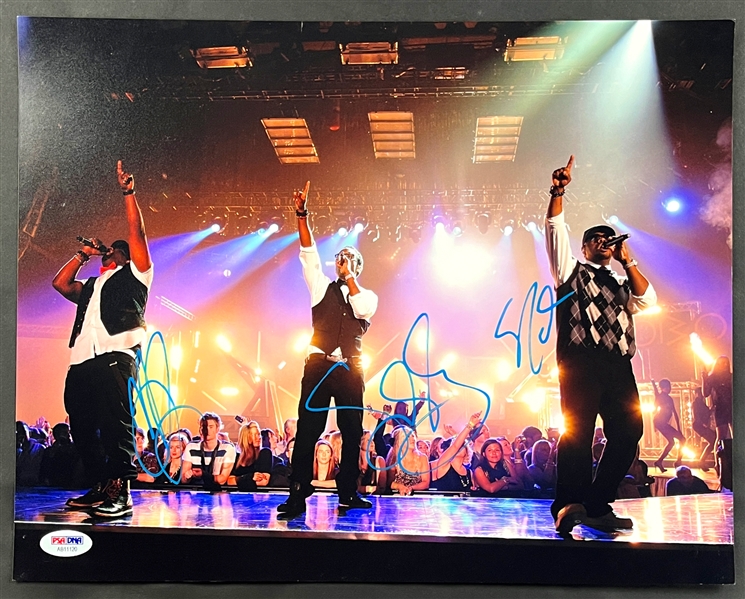 Boyz II Men Band-Signed 11x14 Photo - Wanya Morris, Shawn Stockman and Nathan Morris (PSA/DNA)