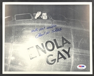 Enola Gay Pilot Paul Tibbets Signed 8x10 Photo in The Cockpit of the Bomber (PSA/DNA)