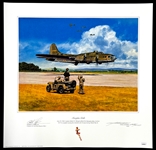 Memphis Belle LE Print (1248/1250) Signed by Air Force Pilot Robert K. Morgan (JSA)