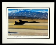 Robert Gilliland Signed "First Fight of the Blackbird" Stan Stokes Aviation Artwork  in Framed Display (PSA/DNA)