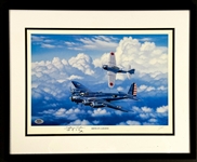 Saburo Sakai Signed "Birth of a Legend" Stan Stokes Aviation Artwork in Framed Display (PSA/DNA)