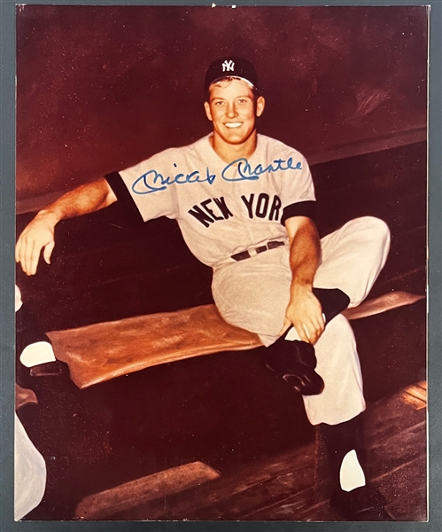 Mickey Mantle Signed 8x10 Photo (Beckett Authentic)