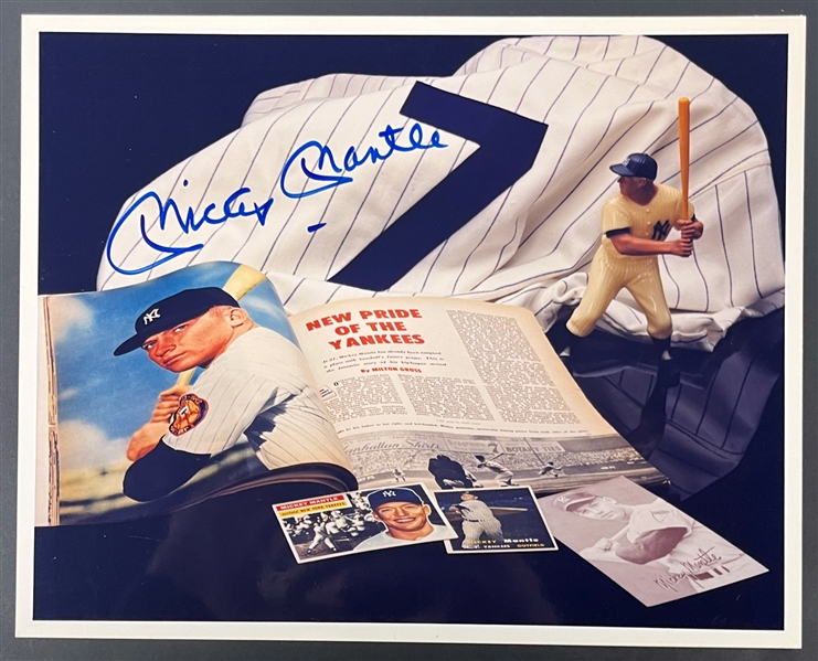 Mickey Mantle Signed 8x10 Photo (Beckett Authentic)