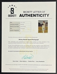 Mickey Mantle Signed 8x10 Photo (Beckett Authentic)
