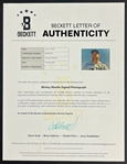 Mickey Mantle Signed 8x10 Photo (Beckett Authentic)