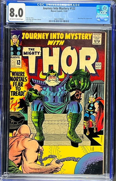 Journey Into Mystery #122 (Marvel, 1965) CGC VF 8.0 - Odin/Absorbing Man Cover