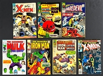 Marvel Silver Age Key Collection of 7 Including <em>Daredevil</em>, <em>Hulk</em>, <em>Iron Man</em> and <em>X-Men</em>