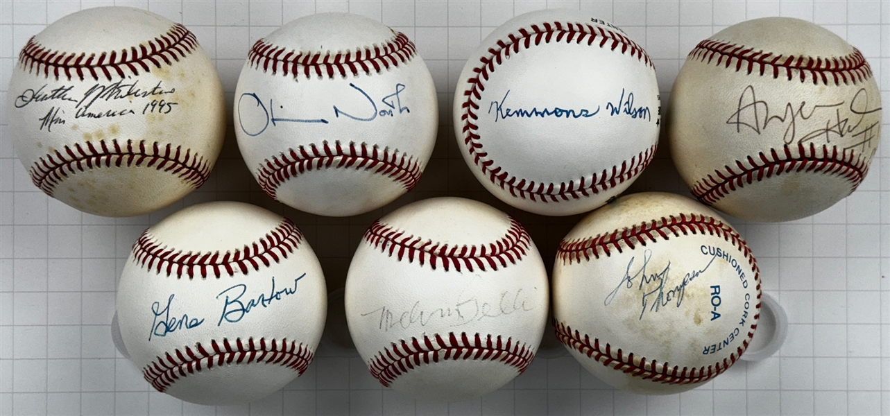 Misc. Celebrities and Sports Stars Single Signed Baseball (9) (Beckett Authentic)