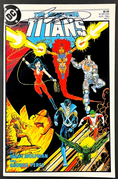 George Perez Signed <em>New Teen Titans</em> No. 1 (1984) (Beckett Authentic)