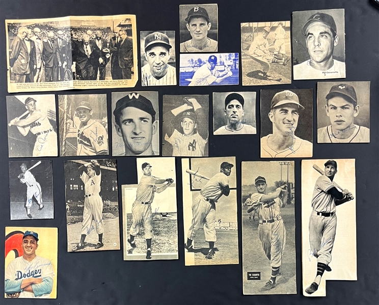 1950s Signed Baseball Magazine Photos Collection (107) (Beckett Authentic)