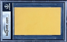 Mrs. Joe Jackson Signed Index Card - GEM MINT 10 Signature (Encapsulated Beckett Authentic)