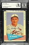Joe Medwick Signed 1961 Fleer #61 - MINT 9 Signature (Encapsulated Beckett Authentic)