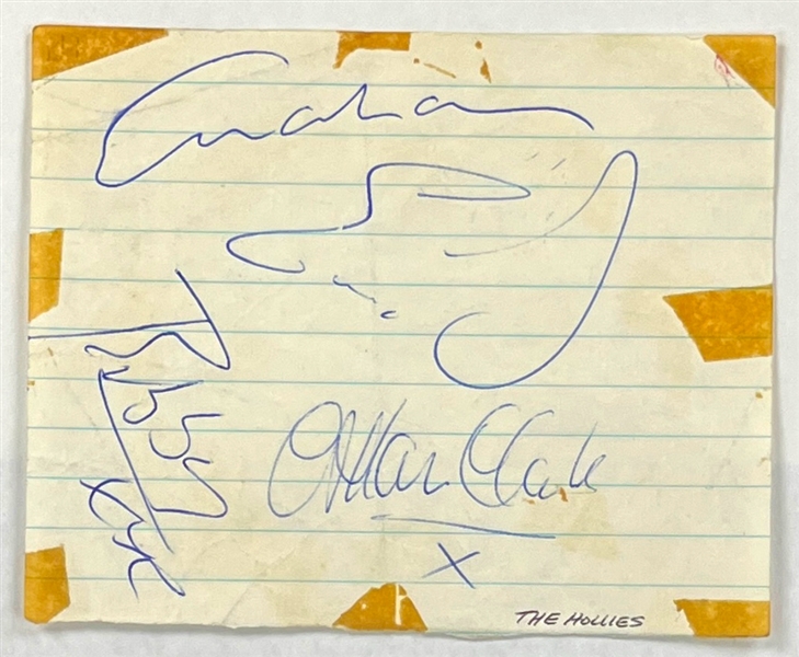The Hollies Band-Signed Collection - Both 1963 and 1974 Lineups (11 Signatures) Incl. Graham Nash and Allan Clarke (Beckett Authentic)