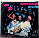 Pointer Sisters Band-Signed 45 Single Sleeve - Anita, Ruth and June (Beckett Authentic)