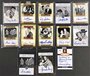 Elvis Presley Bandmembers and Co-Stars Signed Trading Cards (13) Incl. Scotty Moore, DJ Fontana, Nancy Sinatra and Others (Beckett Authentic)