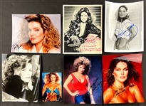 Priscilla Presley 1980s Signed Photos and Other Pieces (8 Different) (Beckett Authentic)