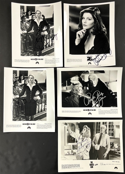 Priscilla Presley Signed <em>Naked Gun</em> (and Sequels) Promo Photos (5) (Beckett Authentic)