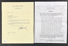 Colonel Parker and Priscilla Presley Signed Letters from Army Archerd Collection (Beckett Authentic)