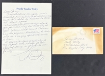 Colonel Parker and Priscilla Presley Signed Letters from Army Archerd Collection (Beckett Authentic)