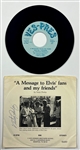 Vester Presley signed 45 RPM Single "A Message to Elvis Fans and My Friends" (Beckett Authentic)