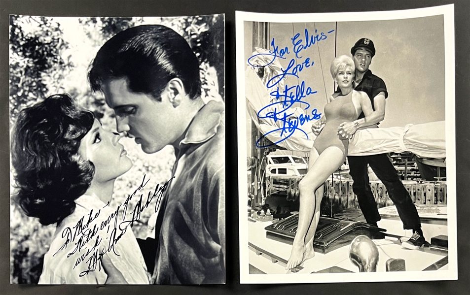 Elvis Presley Co-Stars Signed Photos Incl. Stella Stevens (7) (Beckett Authentic)