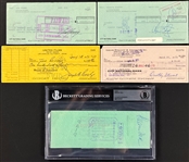 Hollywood Actors Signed Check Collection (55) Incl. Warren Beatty, Rod Steiger, Elizabeth Montgomery and Others