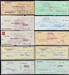 Hollywood Actors Signed Check Collection (55) Incl. Warren Beatty, Rod Steiger, Elizabeth Montgomery and Others