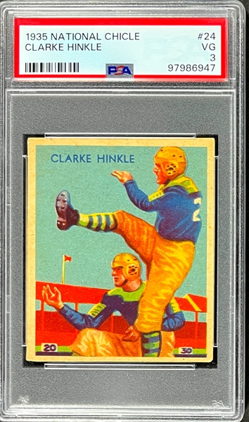 1935 National Chicle #24 Clarke Hinkle - PSA VG 3