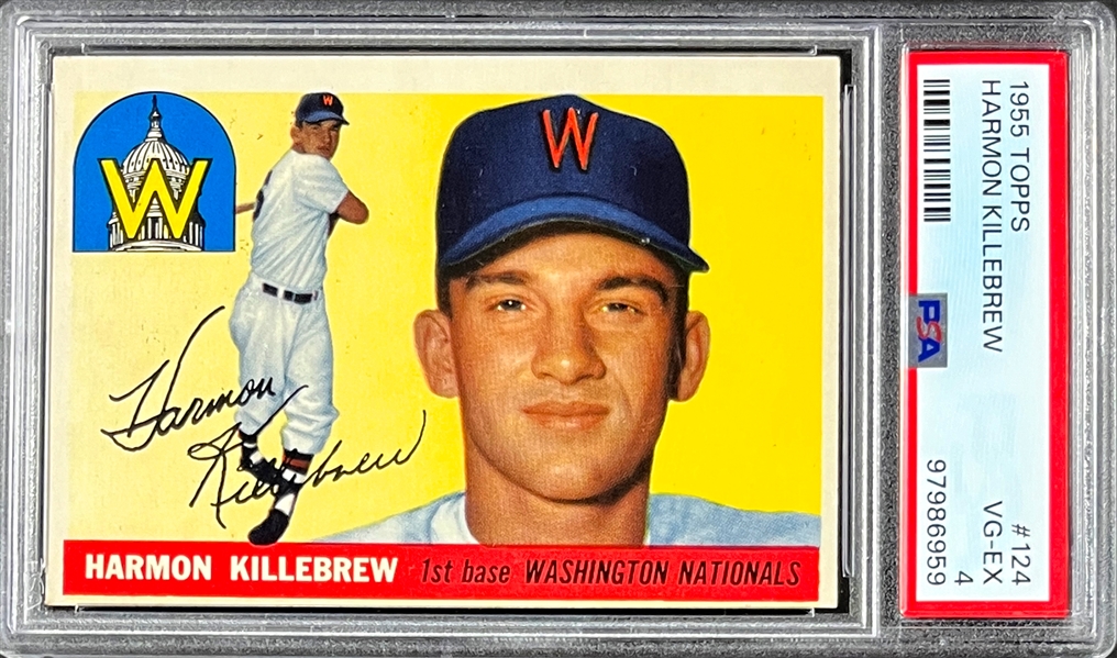 1955 Topps #124 Harmon Killebrew - PSA VG-EX 4