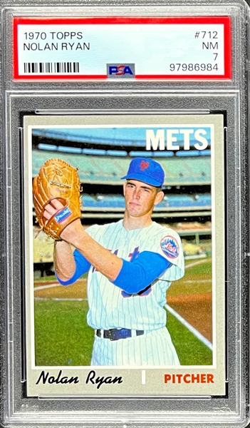 1970 Topps #712 Nolan Ryan - PSA NM 7