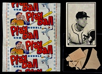 1953 Bowman Black and White 1-Cent Wrapper Plus #53 Morris Martin and Gum from the Pack