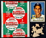 1952 Topps 1-Cent Wrapper Plus #128 Don Bollweg and Gum from the Pack