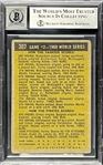 1961 Topps #307 Mickey Mantle Signed Card - MINT 9 Signature (Encapsulated Beckett Authentic)