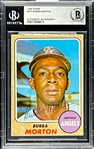 1968 Topps #216 Bubba Morton Signed Card (Encapsulated Beckett Authentic)