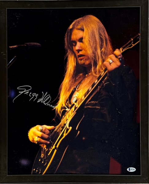 Greg Allman Signed Poster (Beckett Authentic)