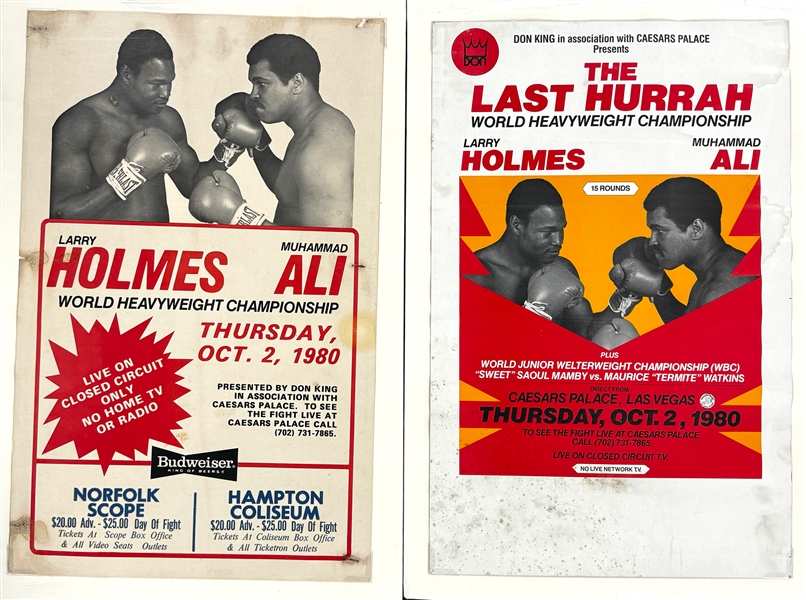 Muhammad Ali Fight Collection (5 Pieces) Including Closed Circuit Posters, Fight Program, Fight Pennant and Hat