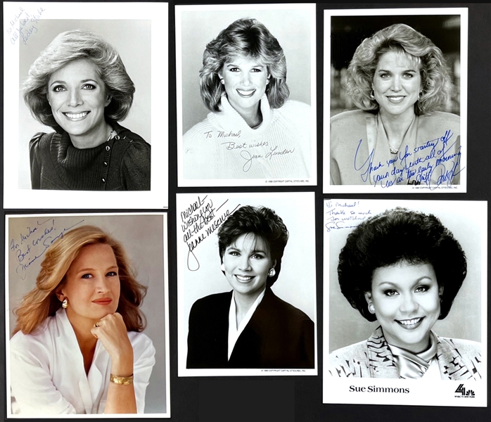 Famous Female Broadcasters Collection of 23 Incl. Diane Sawyer and Others (Beckett Authentic)