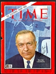 Walter Kronkite Signed 1966 <em>Time</em> Magazine Cover (Beckett Authentic)