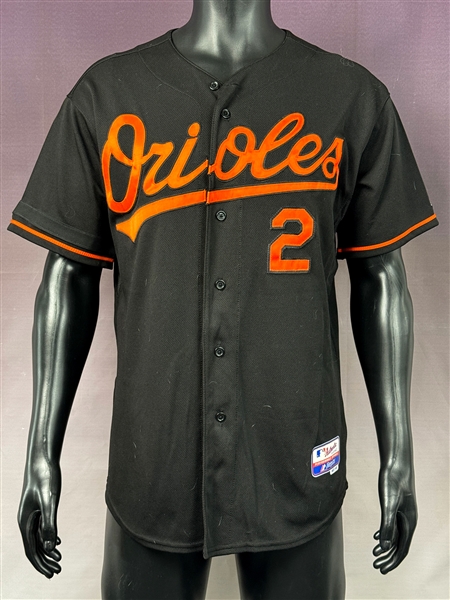 2008 Juan Castro Baltimore Orioles Game Used Black Jersey