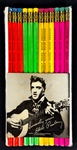 1956 Elvis Presley Enterprises Unopened Pictorial Package of 12 "Sincerely Yours, Elvis Presley" Pencils