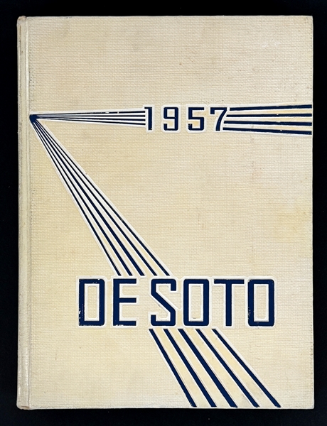 1957 DeSoto Memphis State Yearbook Featuring Elvis Presley, George Klein and Wink Martindale